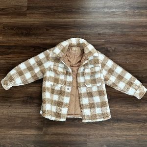 Zara girls Sherpa shacket